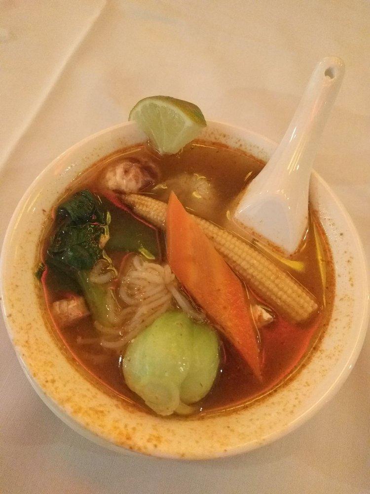 Tom Yum Goong · Choice of shrimp or vegetable in spicy lemongrass broth.
