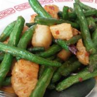 Dry Cooked String Beans with Szechuensauce · 