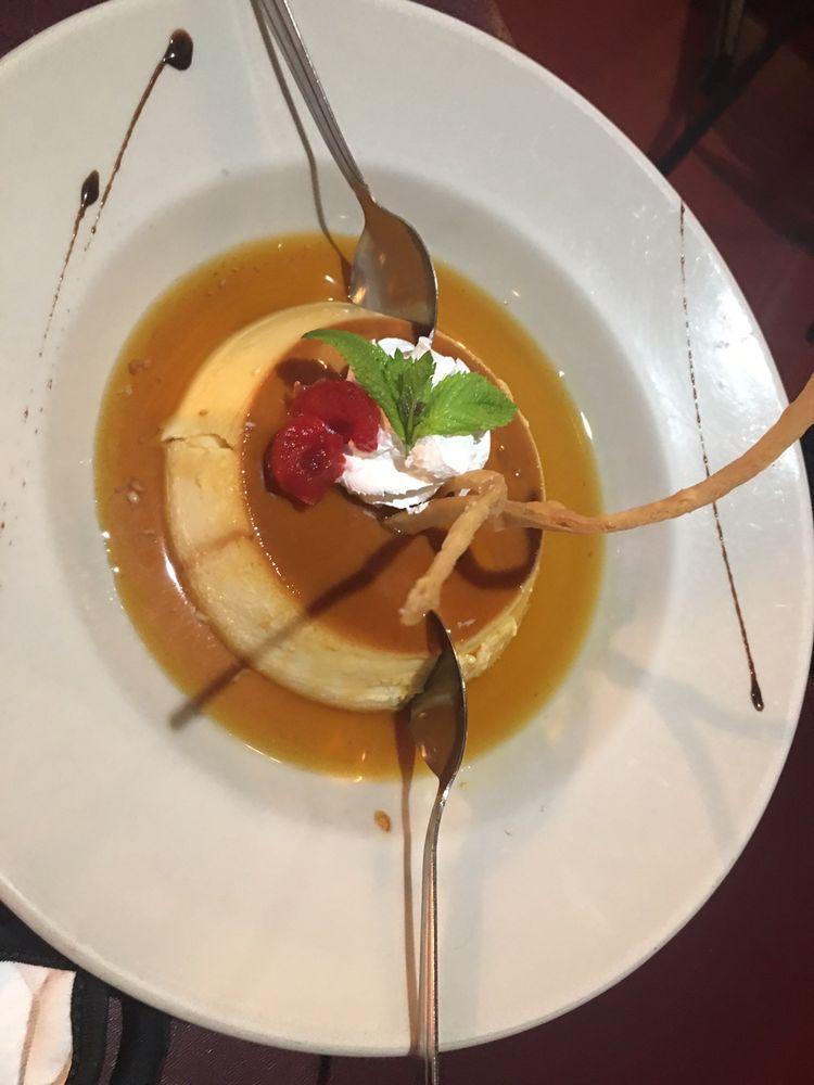 Flan · Delicious egg custard infused with our homemade cajeta and touch of tequila.