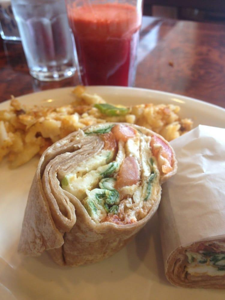 Breakfast Wrap · 3 scrambled eggs with bacon, ham or sausage and American cheese. Served with home fries.