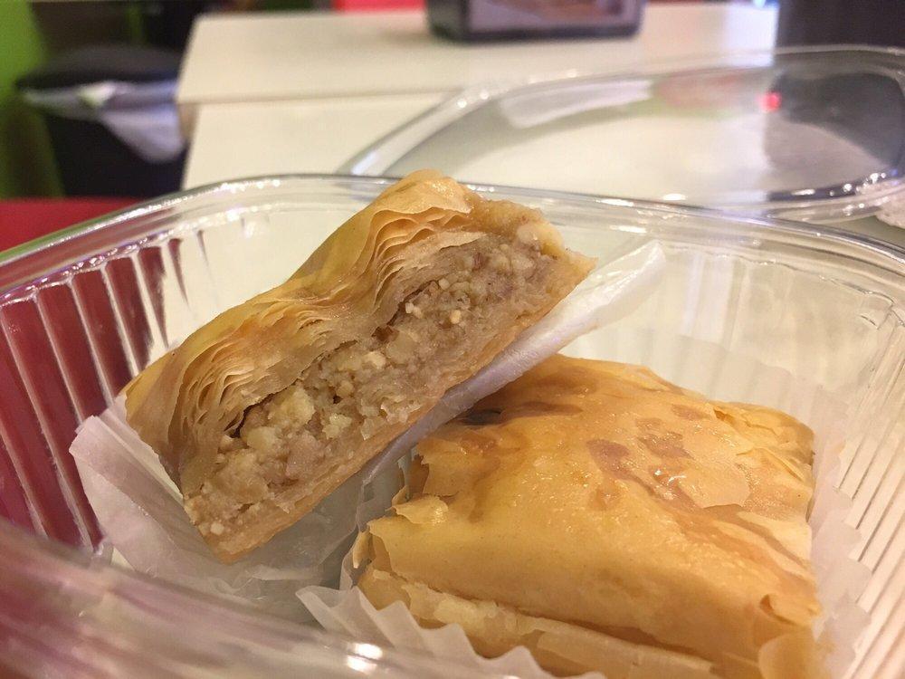 Baklava · Middle Eastern baklava filled with walnuts.