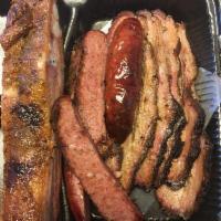 3 Meats Plate · 3 meats with 3 sides.
