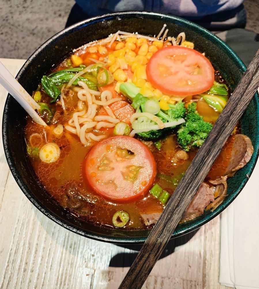 Tomato Braised Beef Noodle Soup · 