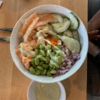 Wasabi Shrimp and Scallop Bowl · 