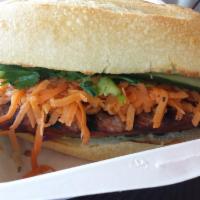 Grilled Khmer Sausage Sandwich · 