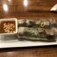 2 Grilled Beef Roll · Rolled in rice paper, served with special sauce.