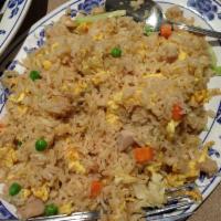 Salty Fish and Chicken Fried Rice · 