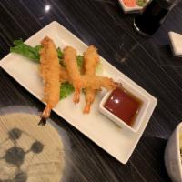 Shrimp Tempura · 7 jumbo shrimp tempura fried and served with tempura sauce and assorted vegetable tempura. S...