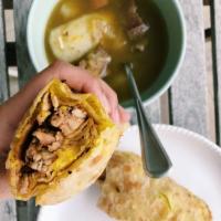 Jerk Chicken Roti · 