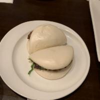 Pork Belly Steamed Buns · Two buns.