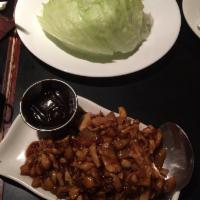 Chicken Lettuce Wraps · Filled wrap made from lettuce. 
