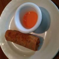 Spring Rolls · Vegetables & vermicelli noodles stuffed in spring roll skin. 
Served with duck sauce.