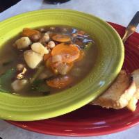 Minestrone Soup · Our homemade Italian vegetable soup made fresh daily.