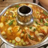 Tom-yum Chicken or Vegetables and Tofu · 