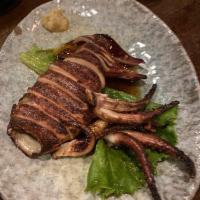 Grilled Squid · Whole grilled squid.