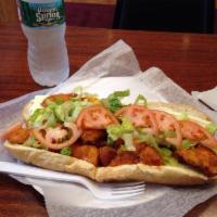 Buffalo Chicken Finger Sub · Served on a 10