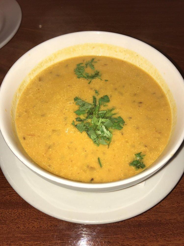 Lentil Soup · Yellow lentils, garlic, and mild curry powder.