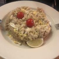 Crab Fried Rice · Tomato, carrot, onion, celery and egg.