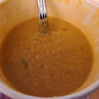 Lentil Soup · Savory lentils with organic seasonal vegetables, fresh herbs, spices, and fresh lemon juice....