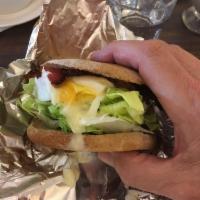 Bacon Egg Cheddar Sandwich · 