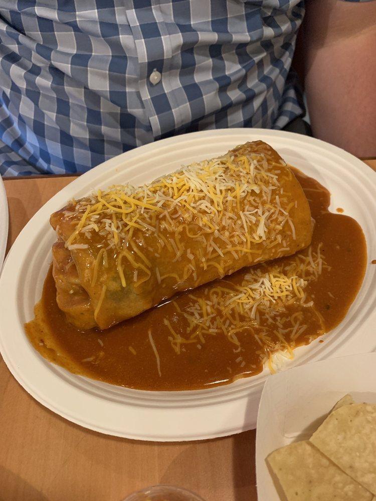 Carne Asada Burrito · Pico de gallo, guacamole, beans, and cheese.