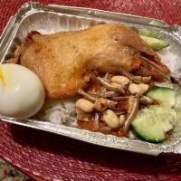 Nasi Lemak · The National dish of Malaysia: Fragrant coconut pandan rice with accoutrements- house sambal...