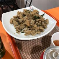 Taiwanese Salt and Pepper Chicken with Basil · 