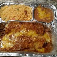 Shredded Beef Enchiladas Lunch Special · 