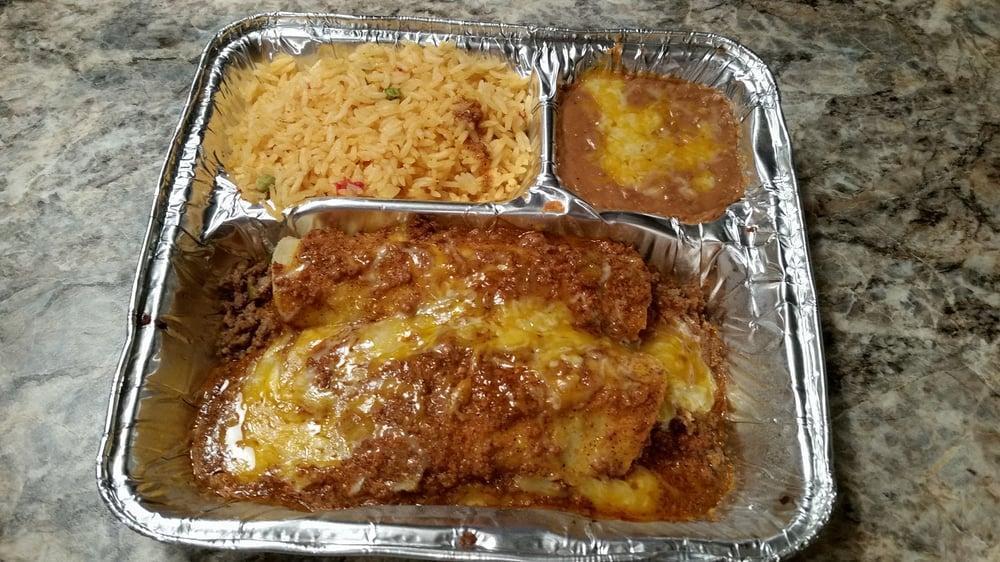 Shredded Beef Enchiladas Lunch Special · 