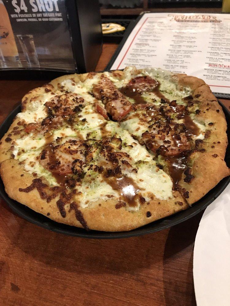 Caprese Pizza · Pesto base, fresh mozzarella, feta cheese, tomato slices, and balsamic drizzle. Add Beyond Meat for an additional charge. 