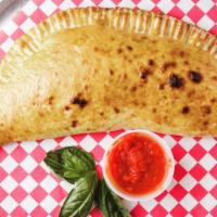 Calzones · Pizza shell with ricotta cheese and mozzarella cheese.