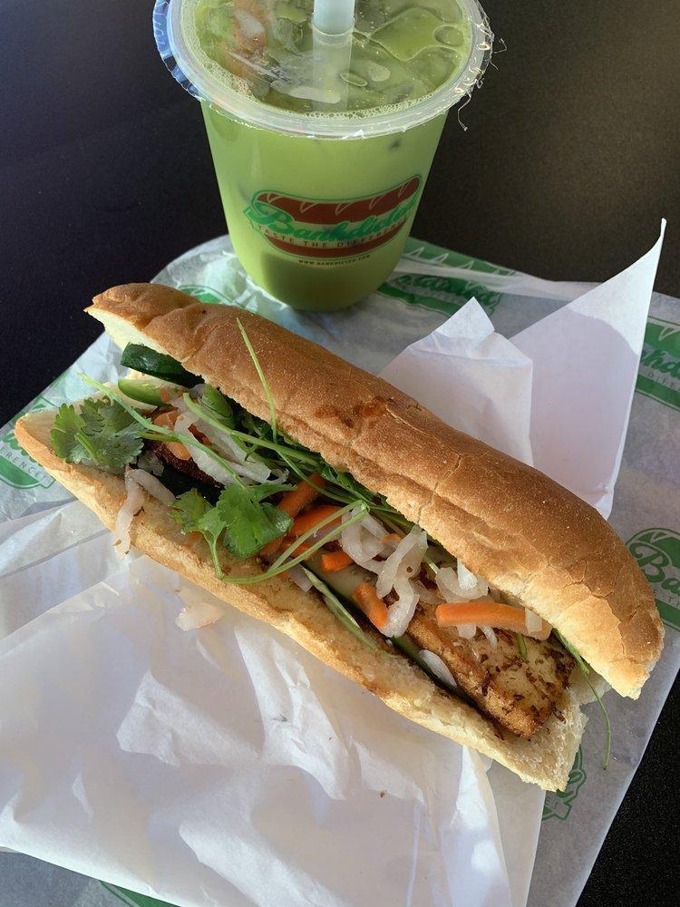 Fried Tofu Banh Mi · Tofu. Fried tofu, mayonnaise, spread of our homemade soy sauce glaze, pickled veggies, cucumber, jalapeños, and fresh cilantros. Vegan option is available!