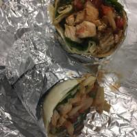 Fiery Ginger Grilled Chicken Wrap · 