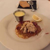 Hoecake · topped with vanilla bean butter and Honey