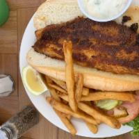Fried Flounder Sandwich · 