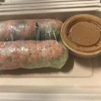 Summer Rolls · 2 Rolls. Vietnamese rice paper rolls, comes with lettuce,vermicelli noodle, shrimp, mint, an...