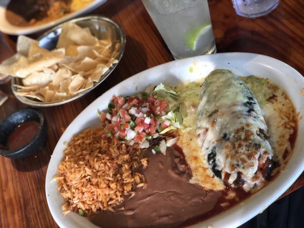 Chili Relleno · Roasted poblano pepper filled to order, served with your choice of ranchero sauce, tomatillo sauce or poblano sour cream sauce.