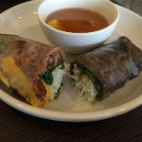 Grilled Beef Spring Rolls · 