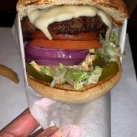 Jalapeno Swiss Burger · 