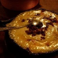 Queso Fundido · Melted cheese, corn tortillas, a choice of chorizo and mushrooms or shrimp, mushrooms and ch...