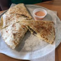Quesadilla · Your choice of protein, shredded cheese, with lettuce and pico de gallo