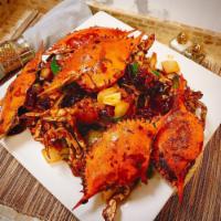 Spicy Crab with Rice Cake · 