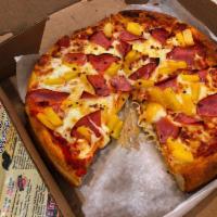 Hawaiian Pizza · Canadian bacon, pineapple.