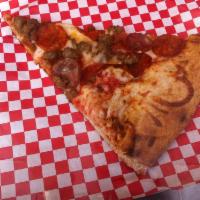 The Godfather Pizza · Pepperoni, Italian sausage, bacon, beef and Sicilan meatballs.