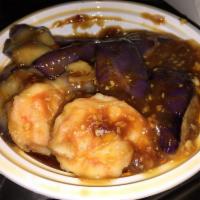 Shrimp and Eggplant in Garlic Sauce Combo · 