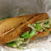 Chicken Breast · Fresh rotisserie chicken breast topped with lettuce and sliced tomato on a sub roll or as a ...