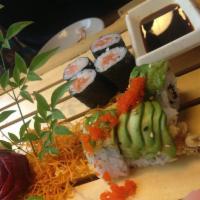 Oh My My Roll · Shrimp tempura, avocado and masago.