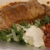 Grilled Chicken Enchilada Burrito · 