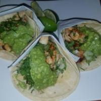 3 Breaded Shrimp Tacos Combo · 