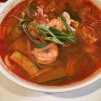 Spicy Seafood Noodle Soup · 